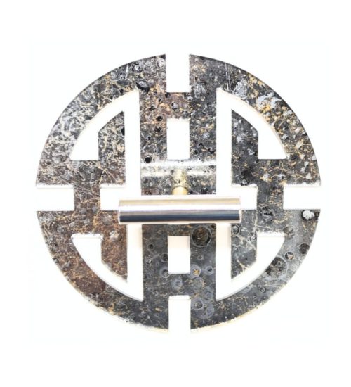 Hand Painted cabinet and lighting hardware