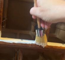 paint brush painting furniture